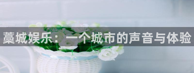 美狮贵宾会登录中心：藁城娱乐：一个城市的声音与体验